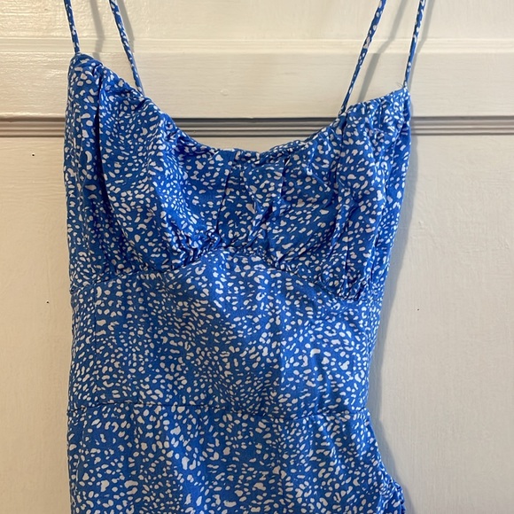 Zara Blue and White Dreamy Dress - Picture 5 of 7